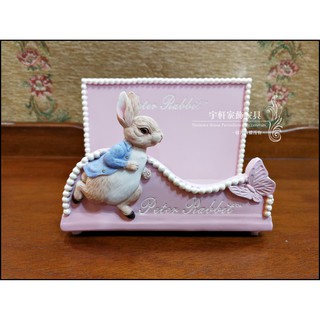【現貨】彼得兔粉色名片架 名片盒 名片座 手機座 開幕送禮 開店送禮 擺飾 peter rabbit 。宇軒家居生活館。