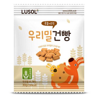 韓國 LUSOL 小麥芽餅乾 30g【麗兒採家】