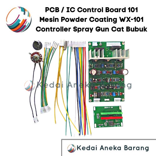 Pcb 101 PCB101 LED屏幕顯示IC控制板控制器控制器控制器加侖WX WX-101 WX101機器靜電粉末塗