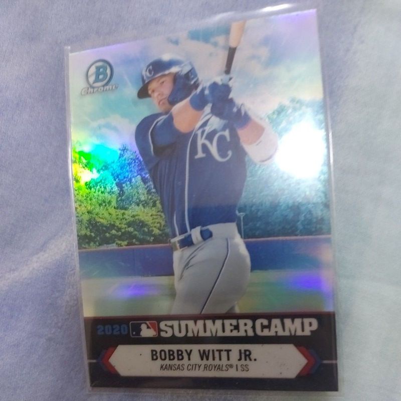 2021 MLB Bowman Chrome Bobby Witt Jr. 皇家隊大物 銀亮特卡 金屬卡 球員卡
