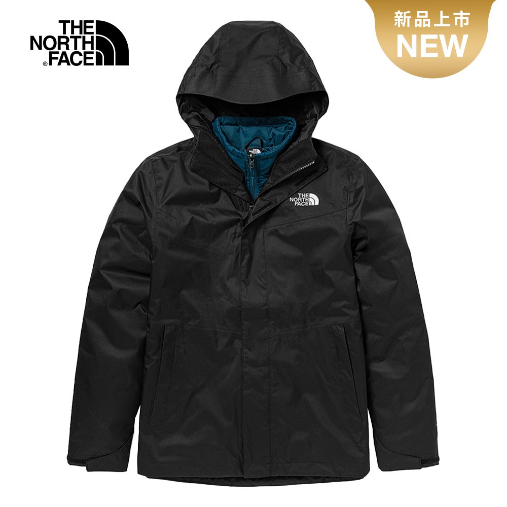 The North Face 男 三合一防水外套 黑 NF0A4U7MU6Y【GO WILD】