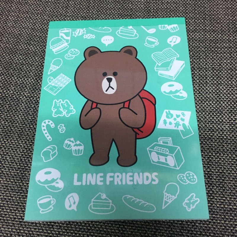 熊大 兔兔 line friends 便條本 貼紙