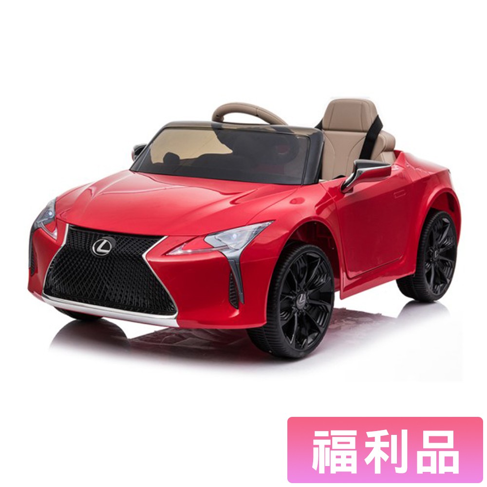 福利品-LEXUS 雙驅動兒童電動車 RT-1618 紅色 皮質座椅 原廠授權（外觀微刮傷）