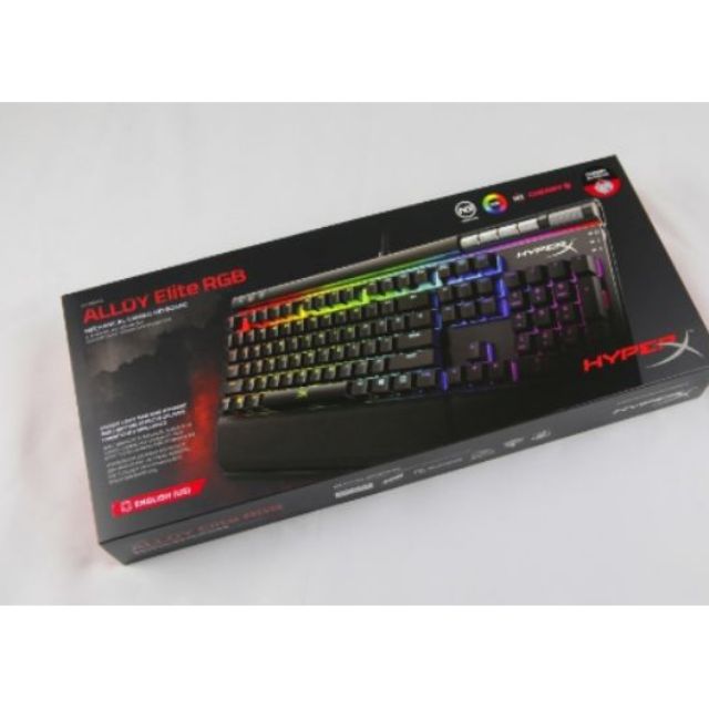 全新~HyperX Alloy Elite RGB 機械式電競鍵盤  紅軸 HX-KB2 機械鍵盤 電競鍵盤 有線鍵盤