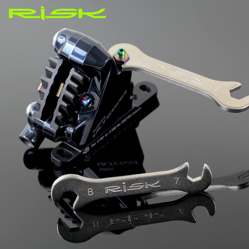 {名森自行車}RISK油碟油管7mm-8mm螺絲扳手 自行車油管螺絲扳手 登山車安裝拆卸扳子工具腳踏車油壓剎車煞車