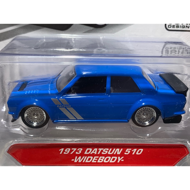 JADA TOYS 1/64 JDM TUNERS 1973 DATSUN 510 WIDE BODY 藍色