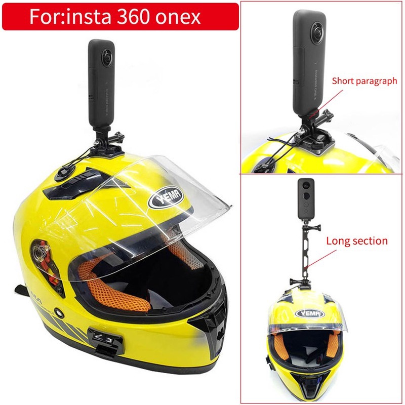 ✙▦❁Insta360 One R X 頭盔架配件腳踏車機車極限運動支架頭盔安裝, 用於 Gopro Insta360