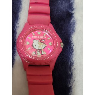高級桃紅色凱蒂貓兒童手錶