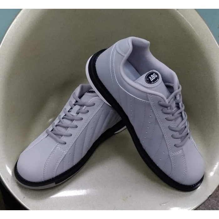 平衡保齡球🎳 ABS S-250 日本進口保齡球鞋 灰色 (固定鞋底設計, 2倍寬版楦頭)