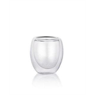 A025 雙層玻璃杯150ML耐熱玻璃花茶壺水果茶咖啡壺茶具配件公道杯日式茶道品茗杯主人杯錘木紋