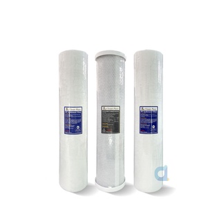 clean pure 臺灣製造 20英吋大胖5微米pp濾心1支 壓縮活性碳濾心1支 1微米pp濾心1支全戶過濾(共3支)