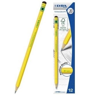 【文具室務】德國 LYRA 百年經典黃桿鉛筆 六角筆桿鉛筆 鉛筆