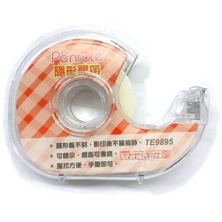 發票】筆樂隱形膠帶18mmx30M(可手撕可手寫)黏貼無痕跡(膠帶臺+膠帶)TE9895