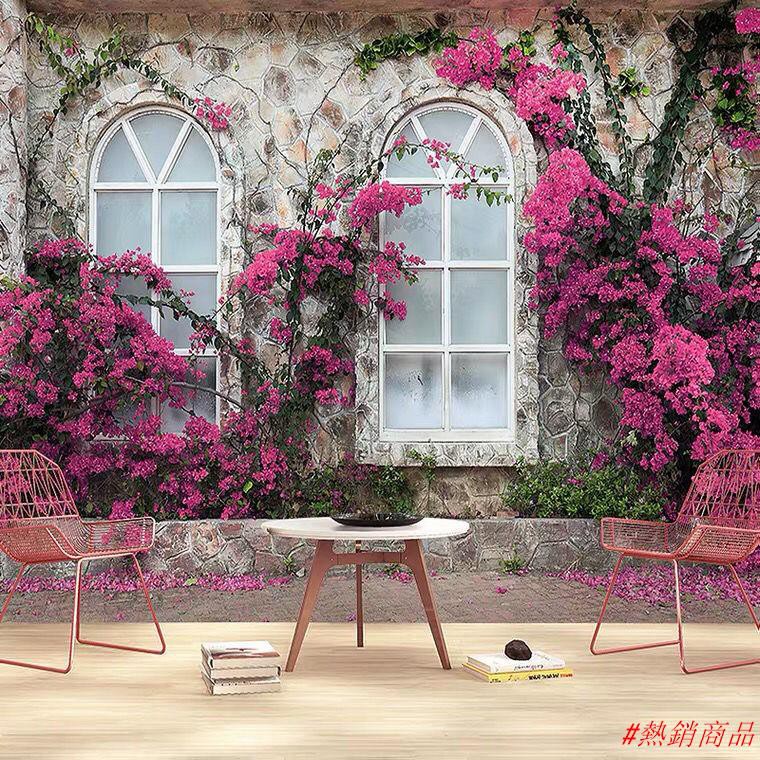 熱銷商品 歐式複古影視壁畫薔薇奶茶店咖啡廳背景牆紙餐廳酒吧裝飾壁紙牆布 蝦皮購物