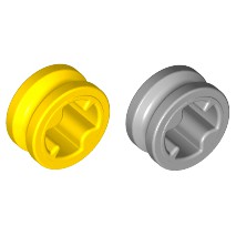 磚家 LEGO 樂高 淺灰色 黃色 Technic 科技 1/2 Bush 十字軸套 Axle 32123 4265c