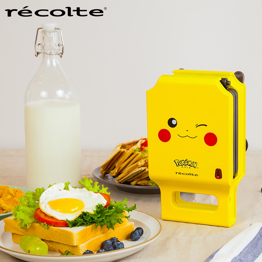 Recolte日本麗克特 皮卡丘三明治機 熱壓吐司機rps 1pkc 原廠正版授權 蝦皮購物