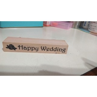 (全新) 長條型 印章 HAPPY WEDDING/let's go/Runal style/FASHION/RIGHT
