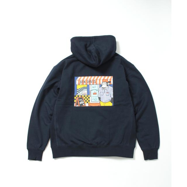 BEN DAVIS BEN'S SHOP HOODIE | 深藍