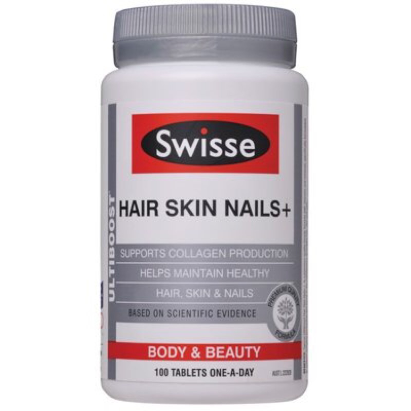 ［預購］澳洲Swisse Hair Skin Nails+ 膠原蛋白片 100錠入