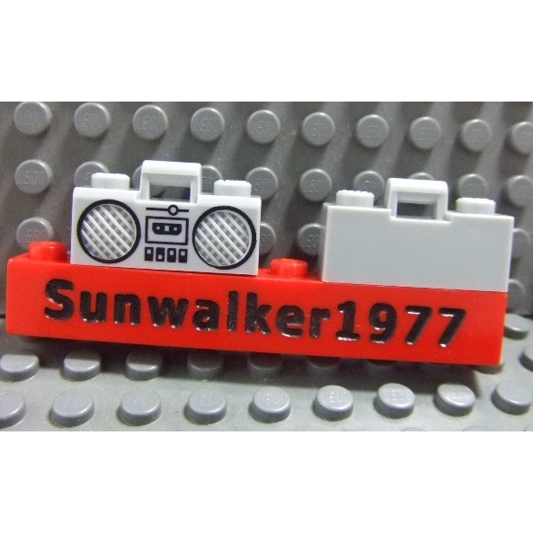 【積木2010】樂高 LEGO 手提音響 收音機 音箱 淺藍灰色 / 93221pb03 淺灰色 (U-09)