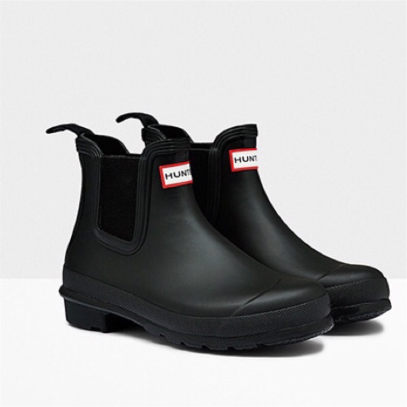 全新Hunter Boots 短靴雨靴(黑色)