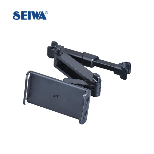 日本 SEIWA 車用手機架 可調方位椅背用 可夾NS 平板夾 WA70