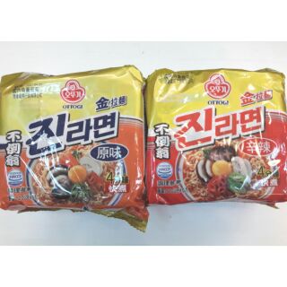 ㊣韓國 不倒翁 金拉麵(原味/辣味)一袋5入