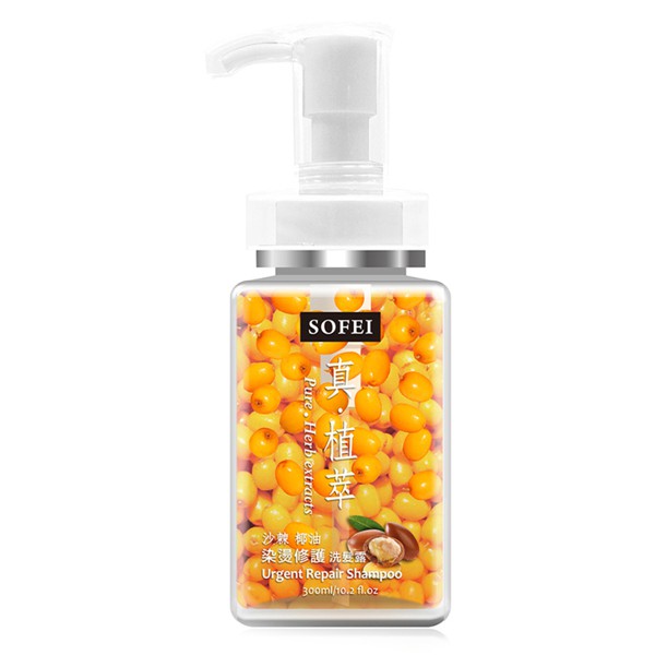 SOFEI 舒妃 真植萃 沙棘椰油染燙修護洗髮露 300ml