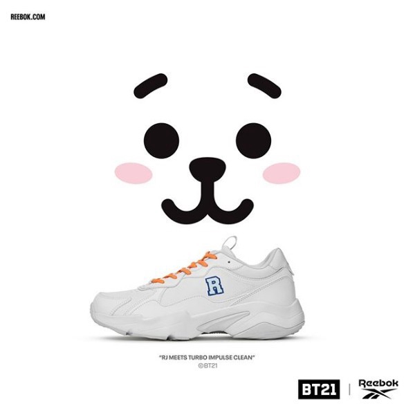 BIG SALE BTS BT21 X Reebok Turbo Impulse Clean-RJ