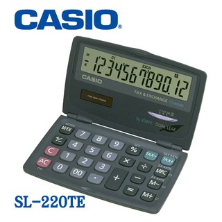 【3CTOWN】含稅開發票【公司貨附保卡】CASIO卡西歐 SL-220TE 摺疊式 翻蓋 口袋型 12位元 計算機