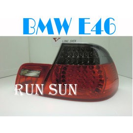 ●○RUN SUN 車燈,車材○● 全新 寶馬 99 00 01 02 03 E46 3系列 2門 LED晶鑽紅黑 尾燈