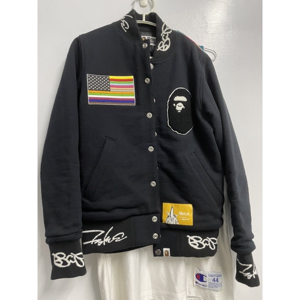 A BATHING APE x FUTURA BAPE varsity jacket 棒球外套 校服夾克