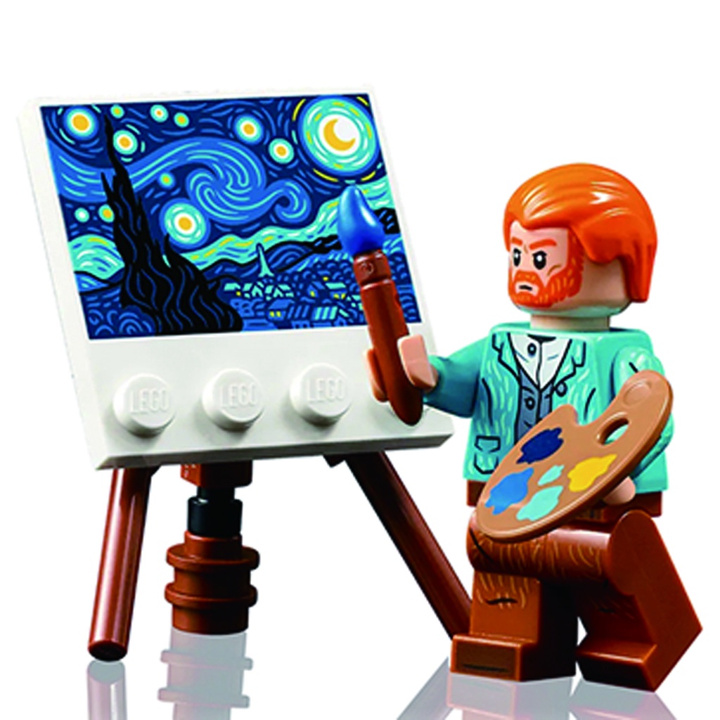 【老巴哥】樂高 LEGO 21333 人偶及小畫框畫架單售 梵谷 星夜 星空 拆售 MOMA IDEAS系列