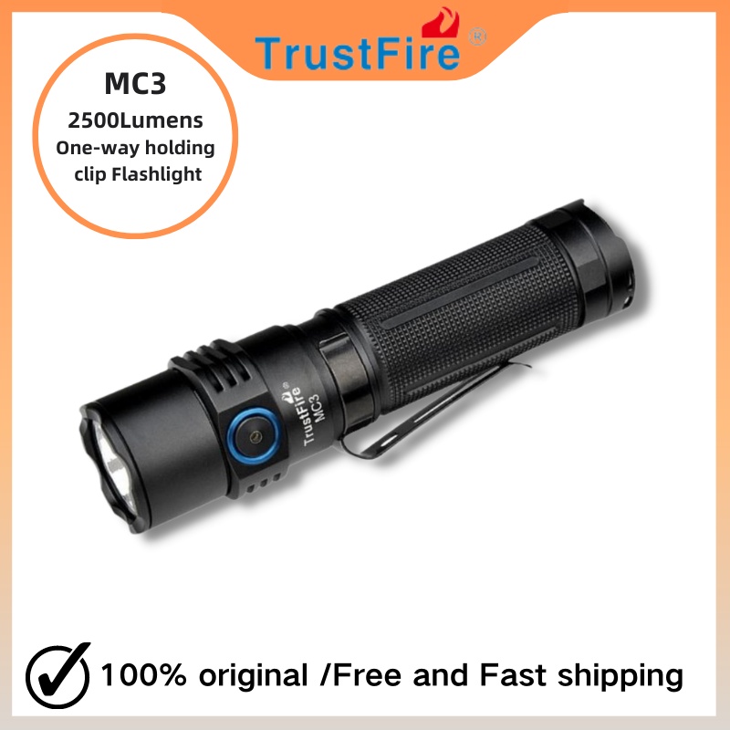 Trustfire MC3 EDC LED 手電筒 2500 流明磁性 USB 可充電 CREE XHP50 手電筒,適