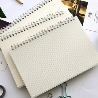 🌈JANI🌈特價中A5A6B5側翻線圈PP磨砂筆記本送繩子記事本活頁手帳本空白網格點陣橫線日記本