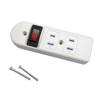 明家Mayka SL-324配線用1開3插DIY插座(附固定螺絲 新安規 防塵蓋 過載斷電) 現貨 廠商直送
