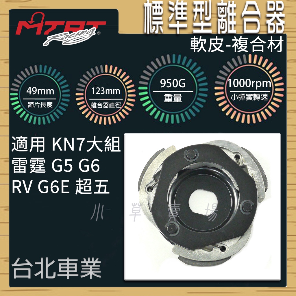 MTRT 複合材 標準型離合器 軟皮 離合器 台北車業 適用 KN7 雷霆 超五 RV G5 G6 G6E 大組