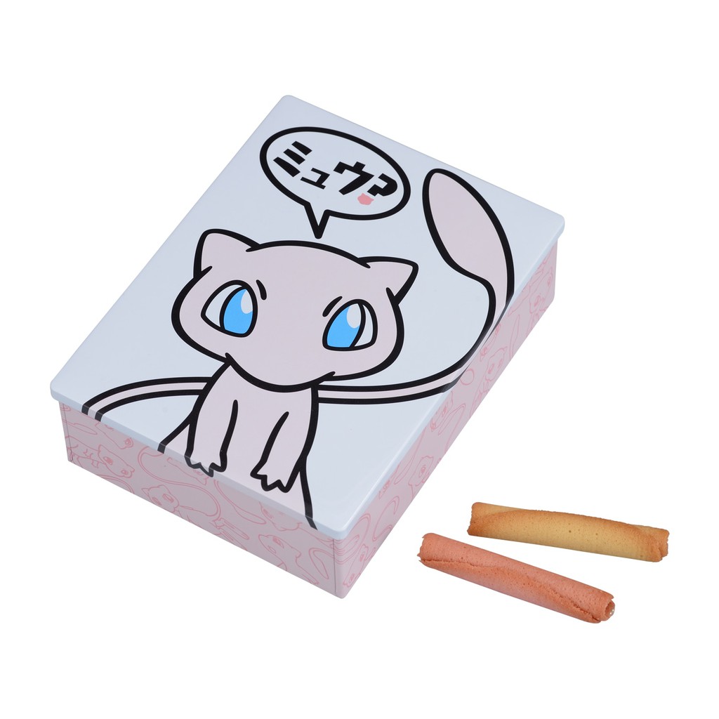 [日本限定]Pokémon 寶可夢 皮卡丘 夢幻 蛋捲餅乾禮盒 鐵盒餅乾 神奇寶貝 伴手禮[預購]