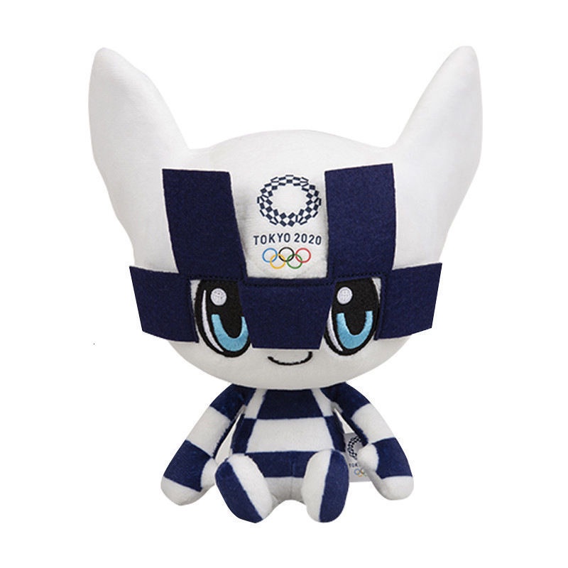 YH 2021東京奧運會吉祥物毛絨玩具公仔miraitowa日本紀念品玩偶娃娃