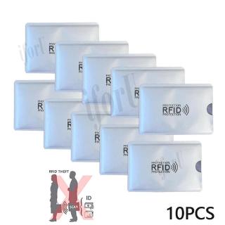 10 件裝防掃描 NFC 卡套信用卡 RFID 保護器防磁卡夾