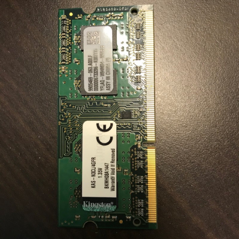 DDR3 筆電 記憶體 4G 金士頓 1600MHZ