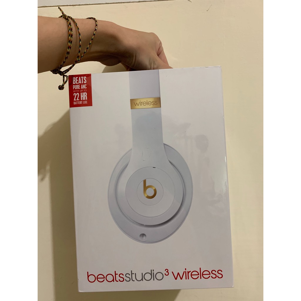 Beats Studio3 Wireless 頭戴式耳機 - 白色 買MAC送的 全新未拆封
