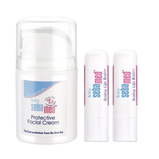 施巴 Sebamed 嬰兒全效柔護面霜 50ml+嬰兒護唇膏x2[免運費]