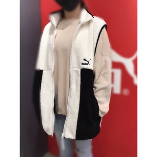 PUMA 兩款CLSX絨毛背心 黑53170701 米白53170773 舒適保暖 口袋 LOGO 歐規 原價2580