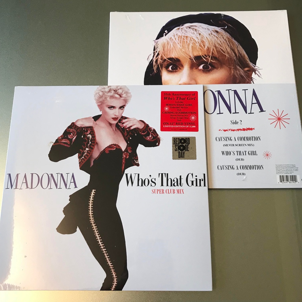 Madonna 瑪丹娜 - Who's That Girl (Super Club Mix) RSD限量15000張紅膠