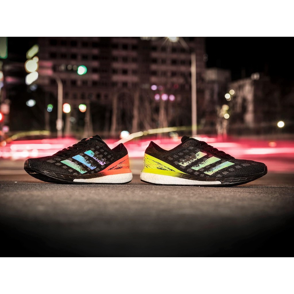 豬豬老闆】ADIDAS ADIZERO BOSTON 9 運動慢跑鞋男款黑綠EG4657 女款黑紅EG4656 | 蝦皮購物