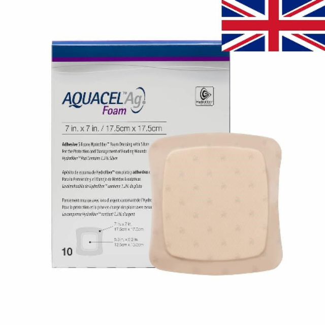 Convatec Aquacel Ag Foam滅菌親性纖維泡棉敷料 12 5x12 5cm 康威愛康膚 蝦皮購物