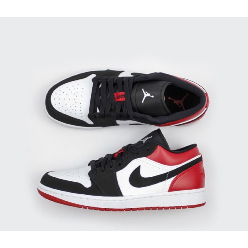 Air Jordan 1 LOW AJ1 AJ 喬丹 1代 低筒 黑頭 黑腳趾 黑白紅 553558-116