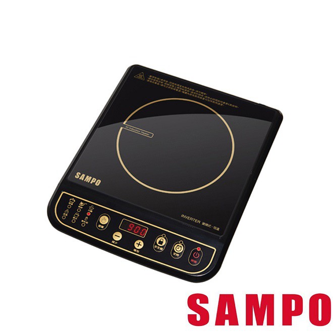 (福利電器) SAMPO 聲寶 薄型靜音 電磁爐 (KM-SJ12T) IH 變頻 定時功能 福利品 單台可超取