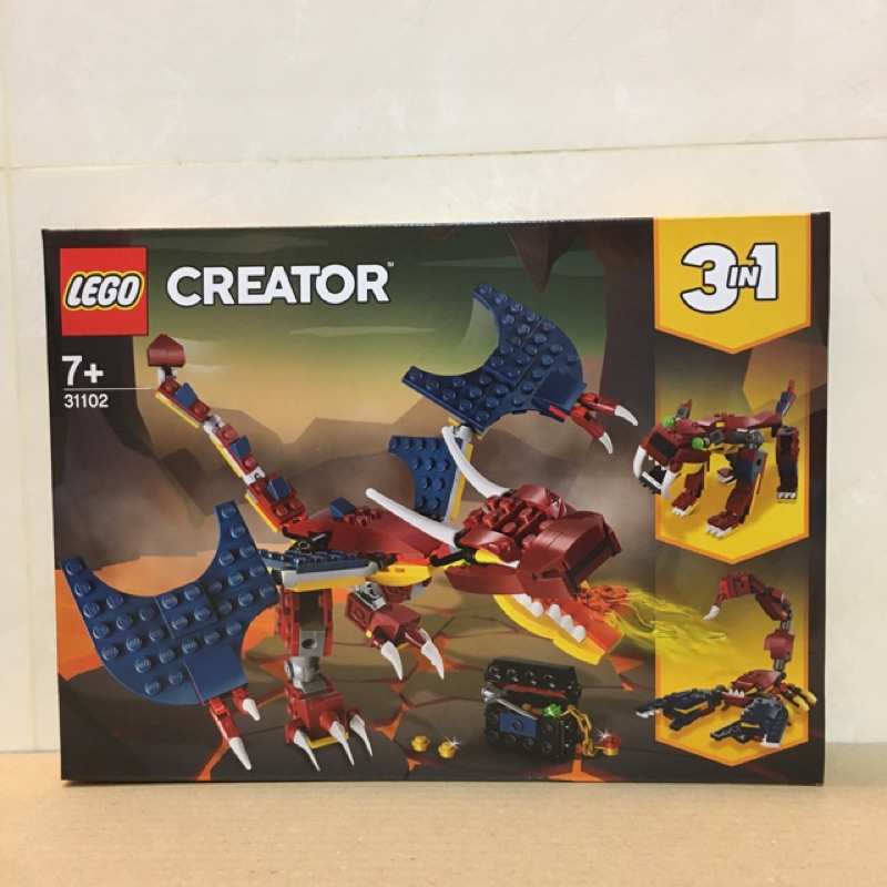 【LETO小舖】樂高 LEGO 31102 CREATOR系列 火龍 全新未拆 現貨